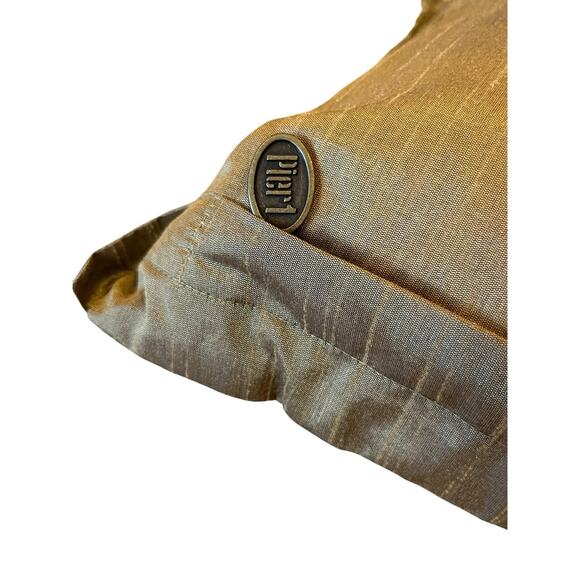 Pier One 1 Imports Pine Fir Trees Christmas Embriodered Pillow 15”x21” - Picture 6 of 6